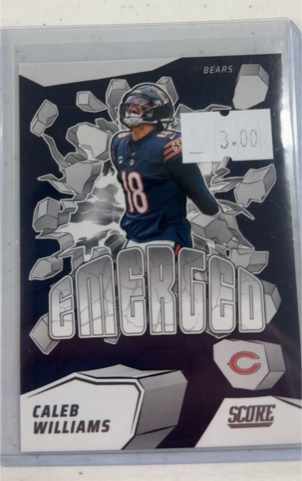 2025 Panini Score #11 Caleb Williams Emerged — front