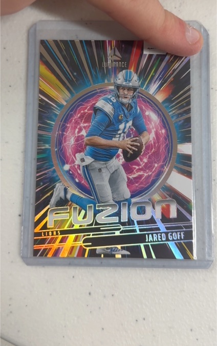 2025 Panini Luminance #2 Jared Goff Fuzion — front
