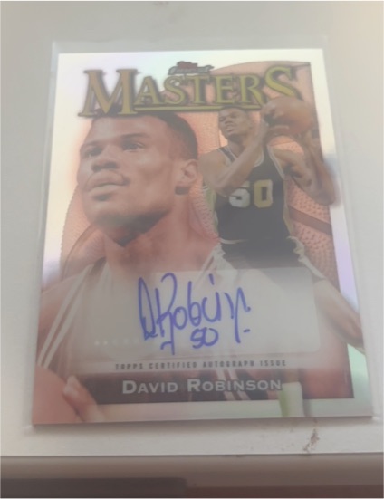 2023 Topps Finest Masters #MA-DR David Robinson — front