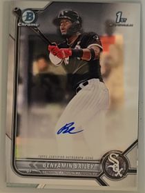 2022 Bowman Chrome #CPA-BBY Benyamin Bailey — front
