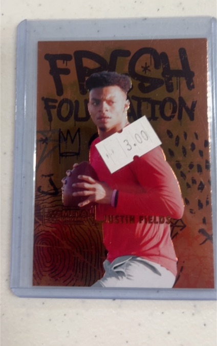 2021 SkyBox Metal Universe Champions #FF35 Justin Fields Fresh Foundation — front