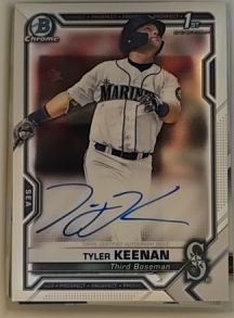 2021 Bowman Chrome #CPA-TK Tyler Keenan — front