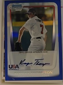 2011 Bowman Chrome Draft Prospects #BDPP107 Keegan Thompson — front