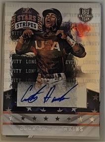 2015 Panini Stars and Stripes #26 Courtney Hawkins Longevity Auto — front