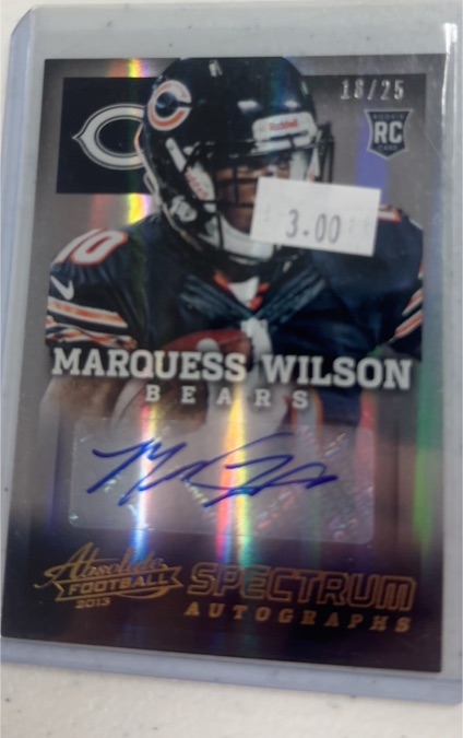 2013 Panini Absolute Spectrum #164 Marquess Wilson — front