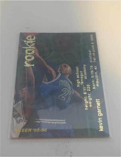 1995-96 Fleer #293 Kevin Garnett — front