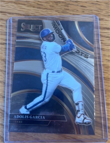 2022 Panini Select #MS16 Adolis Garcia Moon Shots Texas Rangers — front