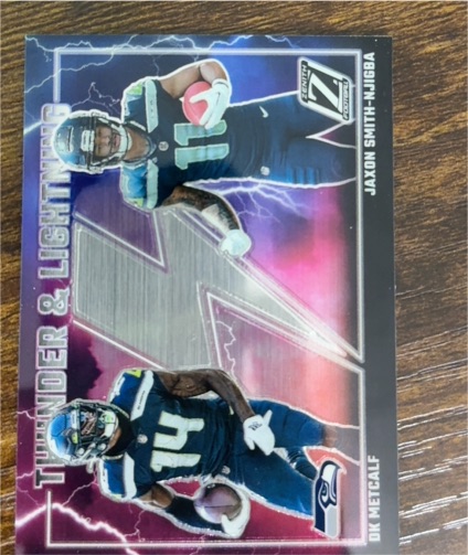 2023 Panini Zenith Thunder & Lightning #19 DK Metcalf / Jaxon Smith-Njigba — front