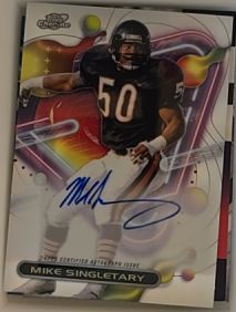 2023 Topps Composite #CCA-MS Mike Singletary Cosmic Chrome Auto — front