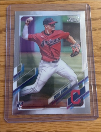 2021 Topps Chrome Update Series #USC33 Andres Gimenez — front