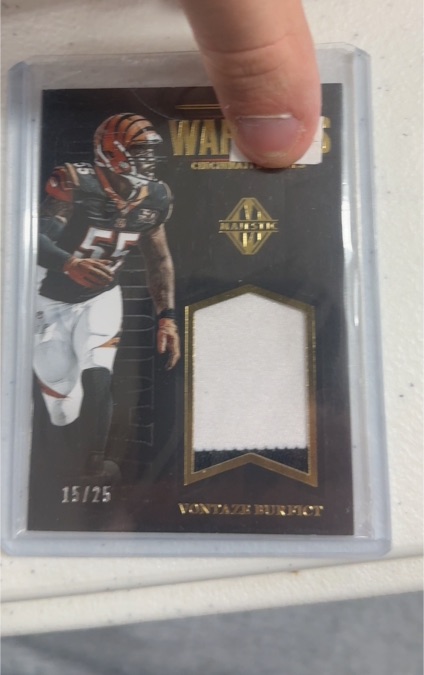 2016 Panini Limited #15/25 Vontaze Burfict Rookie Patch — front