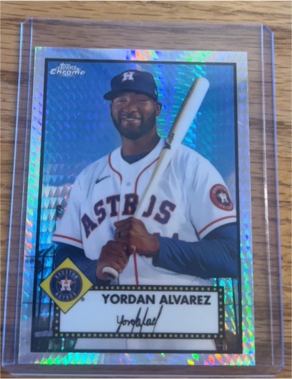 2021 Topps Chrome Platinum Anniversary #161 Yordan Alvarez — front