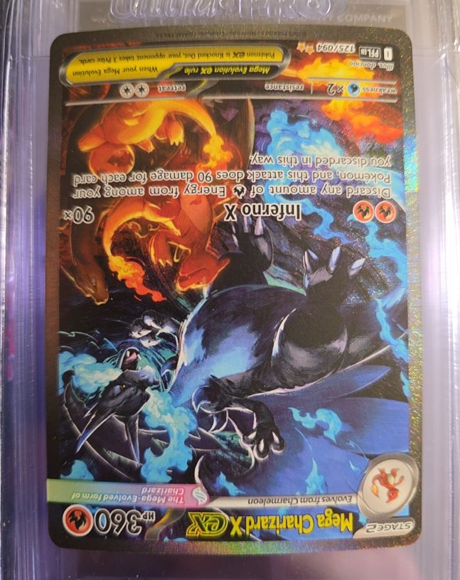 2025 Pokemon Mega Charizard X EX 125/094 Phantasmal Flames — front