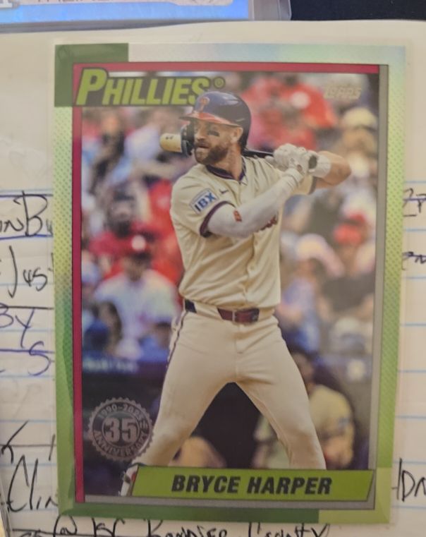 2025 Topps Update #U90-15 Bryce Harper — front