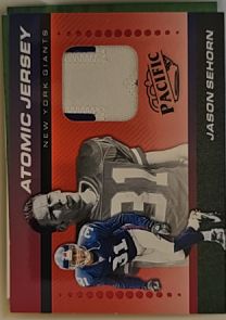 2024 Panini Encore Atomic Jersey #AJ-JSE Jason Sehorn — front