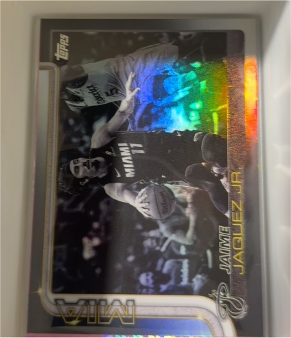 2025 Topps Blackout #MIA Jaime Jaquez Jr — front