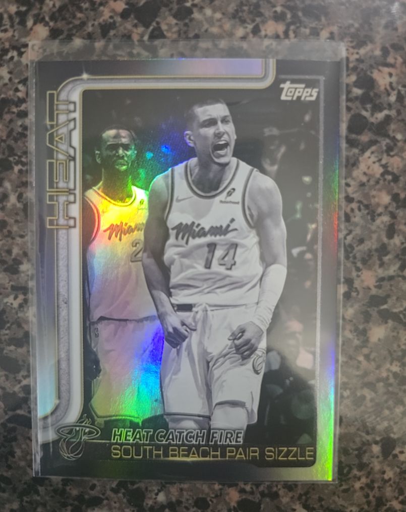 2025 Topps Basketball #284 Tyler Herro & Jimmy Butler — front