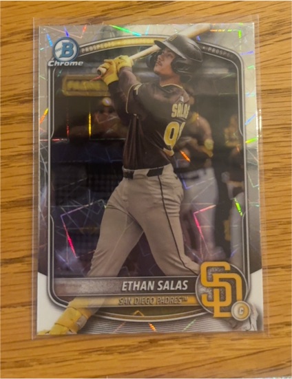 2025 Bowman Chrome #BCP-169 Ethan Salas — front