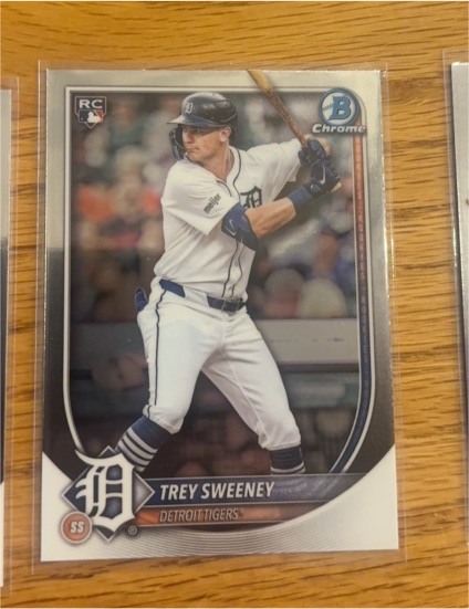 2025 Bowman Chrome #25 Trey Sweeney — front
