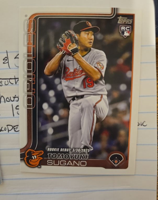 2025 Topps Update #US55 Tomoyuki Sugano — front
