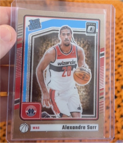 2024-25 Donruss Optic #276 Alexandre Sarr Rated Rookie — front