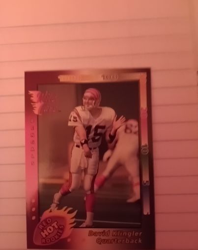 1992 Wild Card #195 David Klingler — front