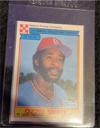 1984 Topps Ralston Purina #2 Ozzie Smith — front