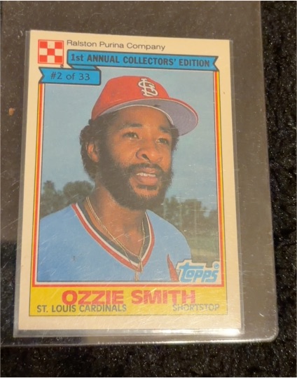 1984 Topps Ralston Purina #2 Ozzie Smith — front
