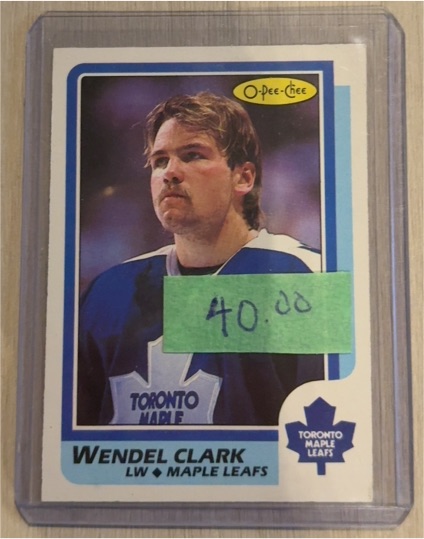 1986-87 O-Pee-Chee #149 Wendel Clark — front
