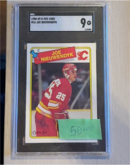 1988-89 O-Pee-Chee #16 Joe Nieuwendyk — front