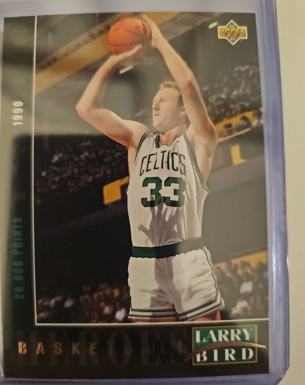 1992-93 Upper Deck Basketball Heroes #25 Larry Bird — front