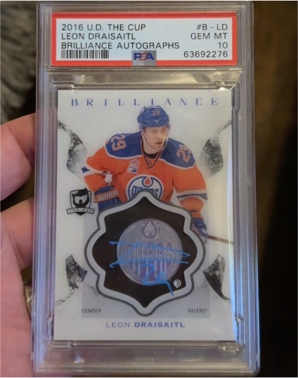 2016 Upper Deck The Cup #B-LD Leon Draisaitl Brilliance Autographs — front
