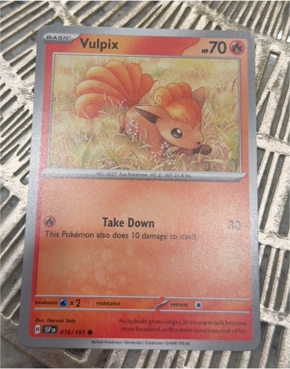 2024 Pokémon SV08: Surging Sparks #016 Vulpix — front