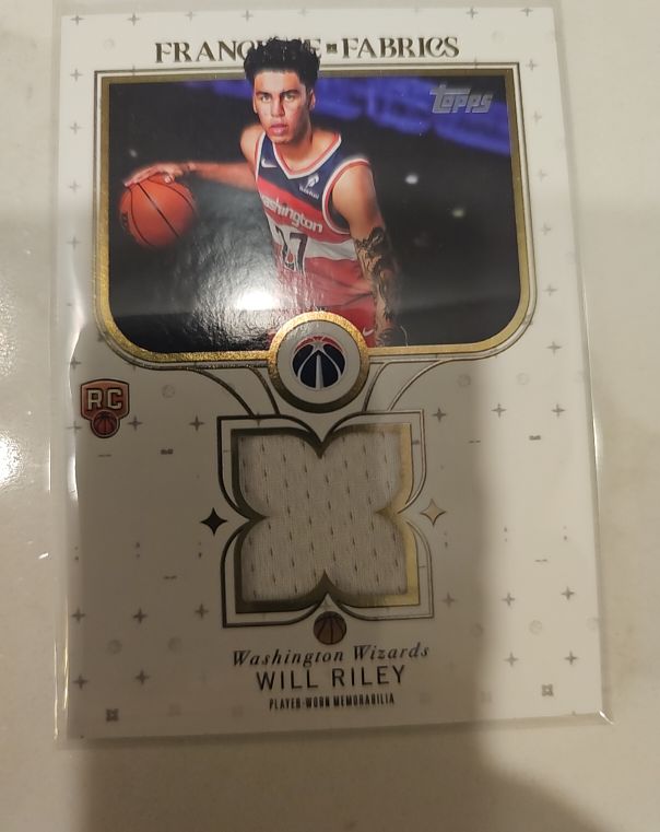 2025-26 Topps Franchise Fabrics #FF-WR Will Riley — front