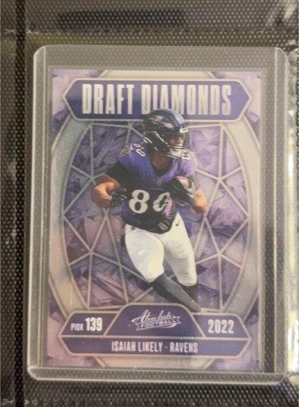 2025 Panini Absolute Football Draft Diamonds #139 Isaiah Likely — front