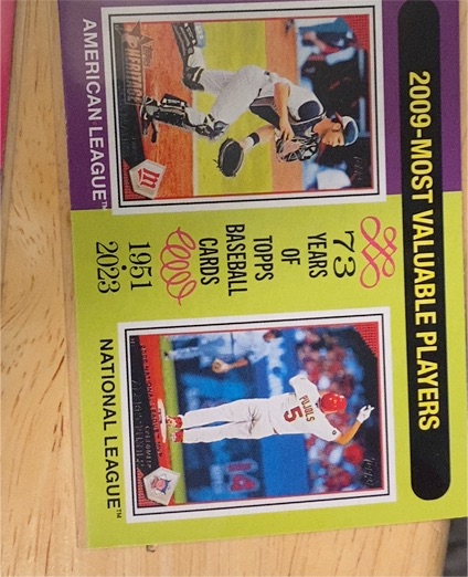 2024 Topps Heritage #205 2009 MVPs Joe Mauer / Albert Pujols — front