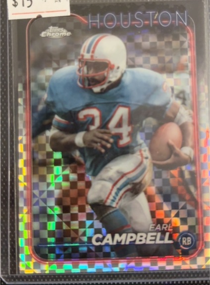 2024 Topps Chrome #186 Earl Campbell — front