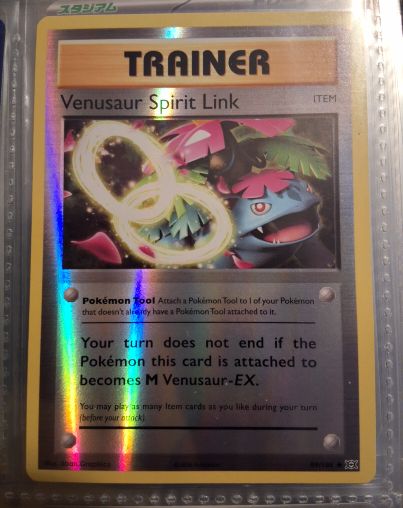 2016 Pokémon XY Evolutions #89 Venusaur Spirit Link — front