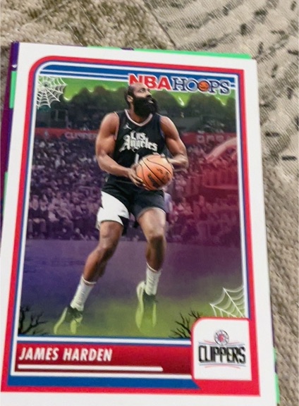 2023-24 Panini Hoops Haunted Hoops #77 James Harden — front