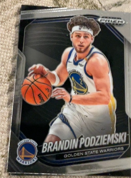 2024-25 Panini Prizm Black #143 Brandin Podziemski — front