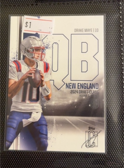 2024 Topps Signature Class #10 Drake Maye — front