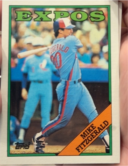 1988 Topps #674 Mike Fitzgerald — front