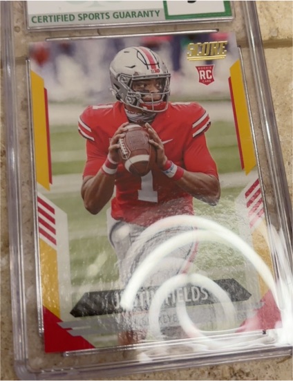 2021 Score #302 Justin Fields Rookie — front