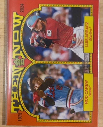 2024 Topps Heritage Then and Now #TAN7 Luis Arraez Rod Carew — front
