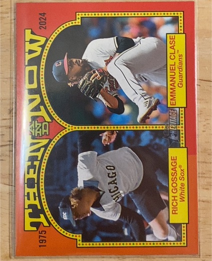 2024 Topps Heritage Then and Now #TAN6 Rich Gossage Emmanuel Clase — front