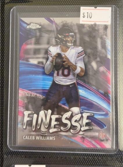 2024 Topps Chrome #F-1 Caleb Williams Finesse Rookie Chicago Bears RC — front