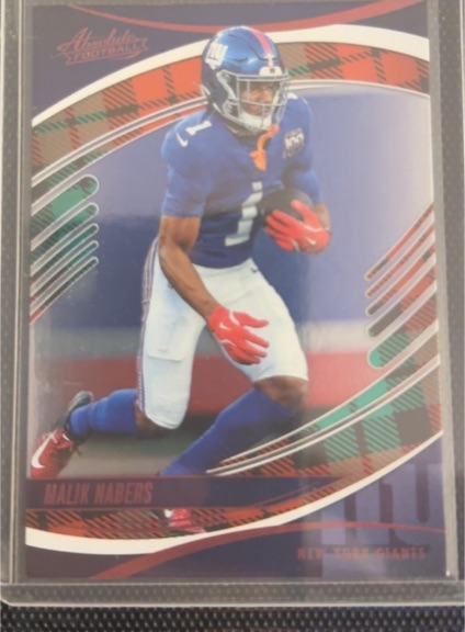 2025 Panini Absolute #1 Malik Nabers — front