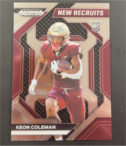 2024 Panini Prizm Draft Picks #NR-KCN Keon Coleman New Recruits — front