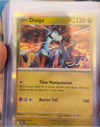 2024 Pokémon TCG Surging Sparks #135 Dialga — front