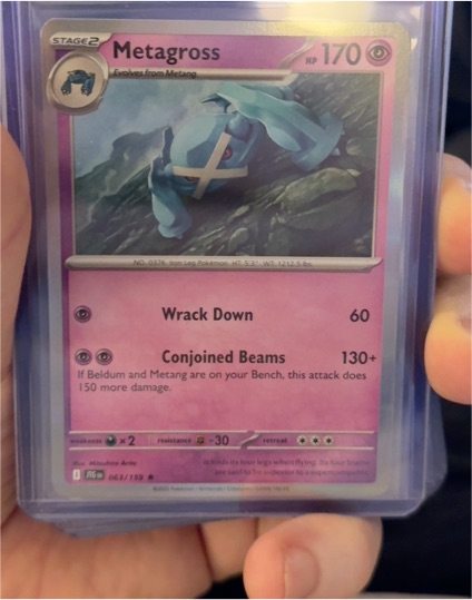 2023 Pokémon TCG Scarlet & Violet Journey Together #063 Metagross — front
